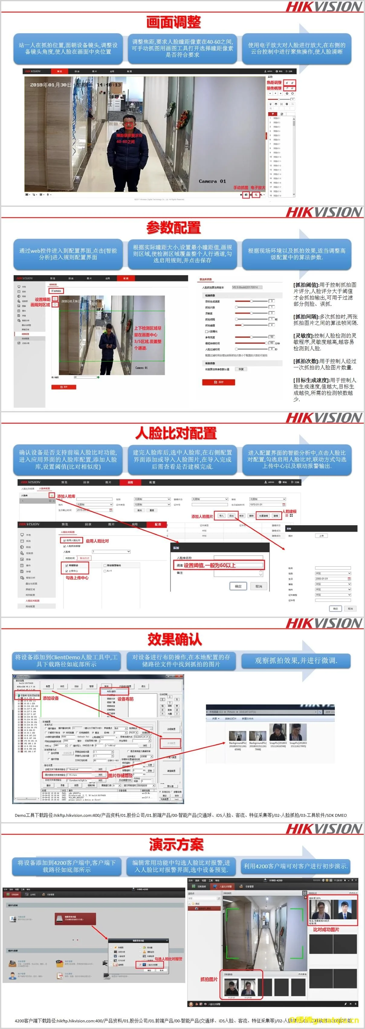 海康威视人脸抓拍机参数配置指南